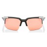 Okulary 100% SPEEDCOUPE Soft Tact Stone Grey - HiPER Coral Lens (Szkła 00000 Lustrzane, przepuszczalność światła 000% + Szkła Pr