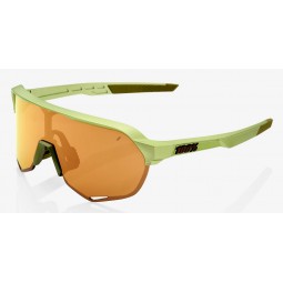 Okulary 100% S2  Matte Metallic Viperidae - Bronze Multilayer Mirror Lens (Szkła Brązowe Lustrzane Wielowarstwowe, przepuszczaln