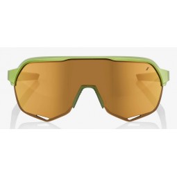 Okulary 100% S2  Matte Metallic Viperidae - Bronze Multilayer Mirror Lens (Szkła Brązowe Lustrzane Wielowarstwowe, przepuszczaln