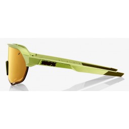Okulary 100% S2  Matte Metallic Viperidae - Bronze Multilayer Mirror Lens (Szkła Brązowe Lustrzane Wielowarstwowe, przepuszczaln