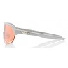 Okulary 100% S2 Soft Tact Stone Grey - Hiper Coral Lens (Szkła 000000 Lustrzane Wielowarstwowe, przepuszczalność światła 00% + S