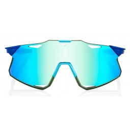 Okulary 100% HYPERCRAFT Matte Metallic Into the Fade - Blue Topaz Multilayer Mirror Lens - HiPER Silver Mirror Lens (Szkła Błęki