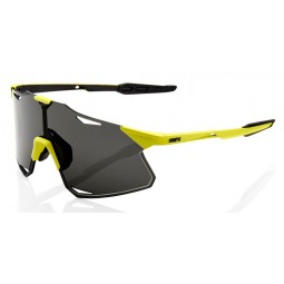Okulary 100% HYPERCRAFT Matte Banana - Smoke Lens (Szkła Czarne Smoke, przepuszczalność światła 12% + Szkła Przeźroczyste, przep