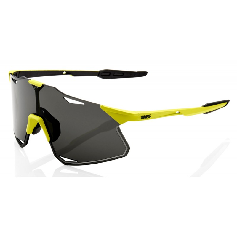 Okulary 100% HYPERCRAFT Matte Banana - Smoke Lens (Szkła Czarne Smoke, przepuszczalność światła 12% + Szkła Przeźroczyste, przep