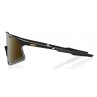 Okulary 100% HYPERCRAFT Matte Black - Soft Gold Mirror Lens (Szkła Złote Lustrzane Wielowarstwowe, przepuszczalność światła 0000
