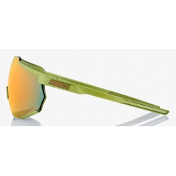 Okulary 100% RACETRAP Matte Metallic Viperidae - Bronze Multilayer Mirror Lens (Szkła Brązowe Lustrzane Wielowarstwowe, przepusz