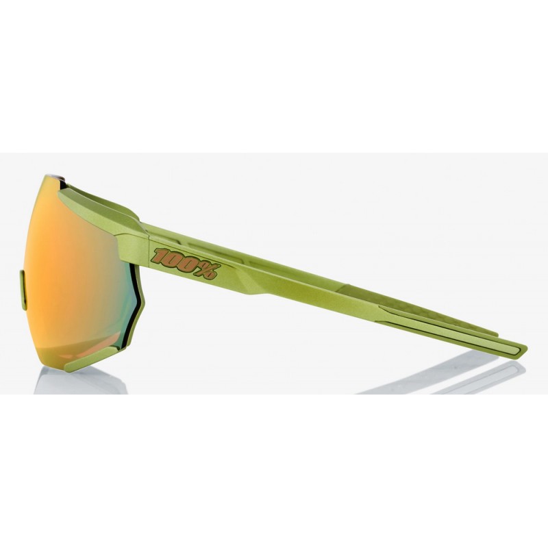 Okulary 100% RACETRAP Matte Metallic Viperidae - Bronze Multilayer Mirror Lens (Szkła Brązowe Lustrzane Wielowarstwowe, przepusz