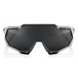 Okulary 100% SPEEDTRAP Soft Tact Stone Grey - Smoke Lens (Szkła Smoke, przepuszczalność światła 12% + Szkła Przeźroczyste, przep