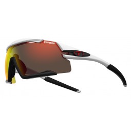 Okulary TIFOSI AETHON CLARION white/black (3szkła 14,5% transmisja światła Clarion Red, 41,4%  AC Red, 95,6% Clear) (NEW)