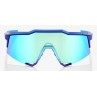 Okulary 100% SPEEDCRAFT Matte Metallic Into the Fade - Blue Topaz Multilayer Mirror Lens (Szkła Błękitne Lustrzane Wielowarstwow