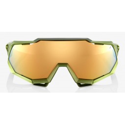 Okulary 100% SPEEDTRAP Matte Metallic Viperidae - Bronze Multilayer Mirror Lens (Szkła Brązowe Lustrzane Wielowarstwowe, przepus