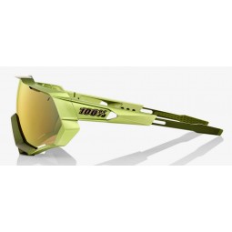 Okulary 100% SPEEDTRAP Matte Metallic Viperidae - Bronze Multilayer Mirror Lens (Szkła Brązowe Lustrzane Wielowarstwowe, przepus