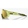 Okulary 100% SPEEDTRAP Matte Metallic Viperidae - Bronze Multilayer Mirror Lens (Szkła Brązowe Lustrzane Wielowarstwowe, przepus