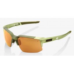 Okulary 100% SPEEDCOUPE Matte Metallic Viperidae - Bronze Multilayer Mirror Lens (Szkła Brązowe Lustrzane Wielowarstwowe, przepu