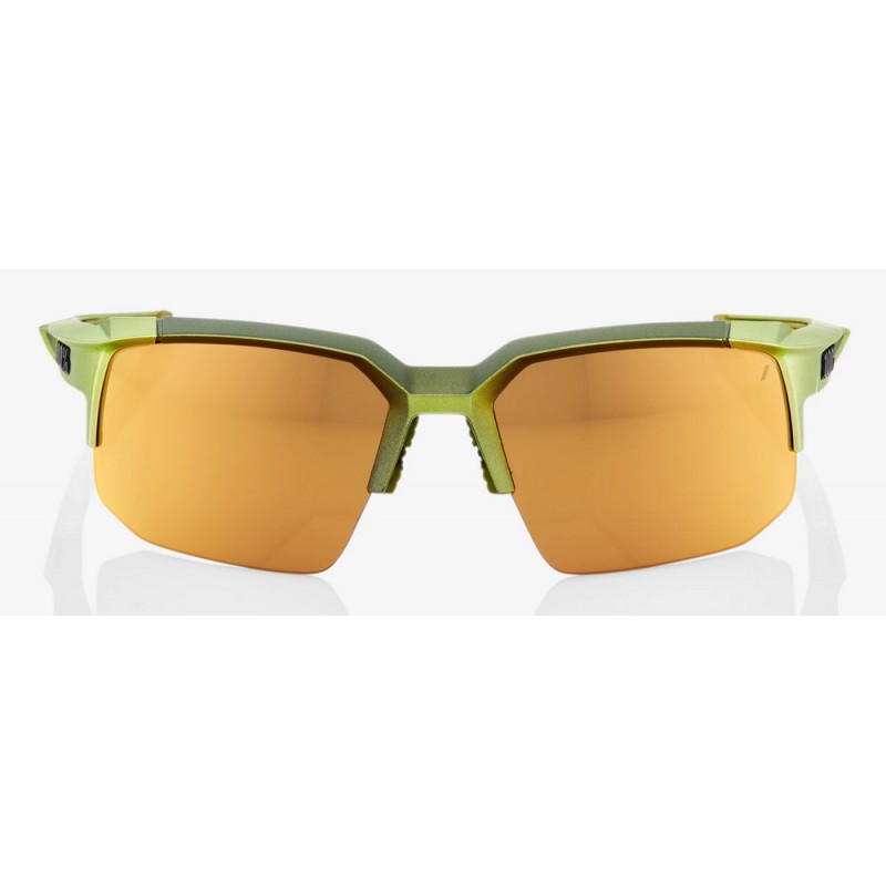 Okulary 100% SPEEDCOUPE Matte Metallic Viperidae - Bronze Multilayer Mirror Lens (Szkła Brązowe Lustrzane Wielowarstwowe, przepu