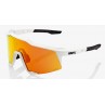 Okulary 100% SPEEDCRAFT Off White - HiPER Red Multilayer Mirror Lens (Szkła Czerwone Lustrzane Wielowarstwowe, przepuszczalność 