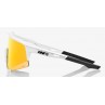 Okulary 100% SPEEDCRAFT Off White - HiPER Red Multilayer Mirror Lens (Szkła Czerwone Lustrzane Wielowarstwowe, przepuszczalność 