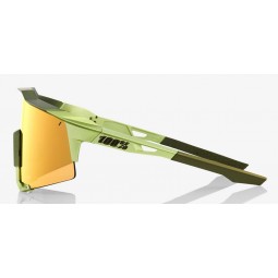 Okulary 100% SPEEDCRAFT  Matte Metallic Viperidae - Bronze Multilayer Mirror Lens (Szkła Brązowe Lustrzane Wielowarstwowe, przep