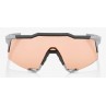 Okulary 100% SPEEDCRAFT Soft Tact Stone Grey - HiPER Coral Lens (Szkła 0000 Smoke, przepuszczalność światła 00% + Szkła Przeźroc