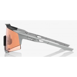 Okulary 100% SPEEDCRAFT Soft Tact Stone Grey - HiPER Coral Lens (Szkła 0000 Smoke, przepuszczalność światła 00% + Szkła Przeźroc