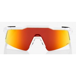 Okulary 100% SPEEDCRAFT SL Soft Tact Off White - HiPER Red Multilayer Mirror Lens (Szkła Czerwone Lustrzane Wielowarstwowe, prze
