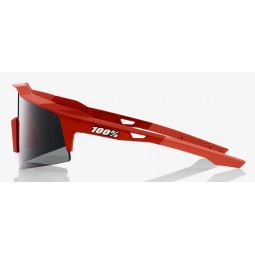Okulary 100% SPEEDCRAFT SL Soft Tact Coral - Smoke Lens (Szkła Czarne Smoke, przepuszczalność światła 12% + Szkła Przeźroczyste,