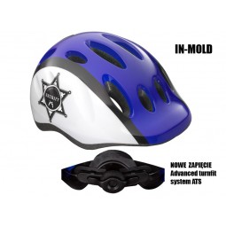 Kask dziecięcy LAZER MAX PLUS M policjant 49-56 cm