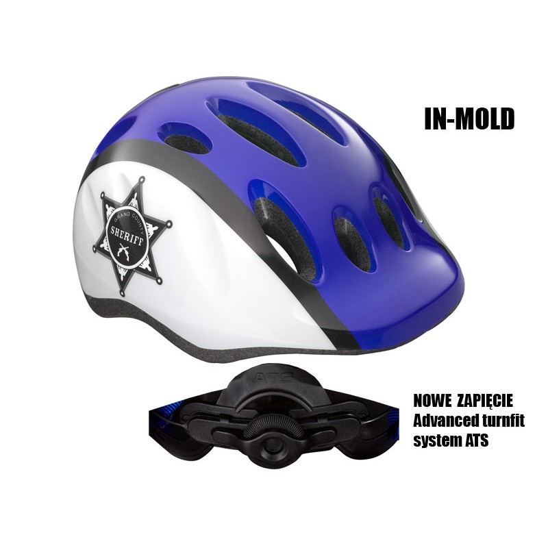 Kask dziecięcy LAZER MAX PLUS M policjant 49-56 cm