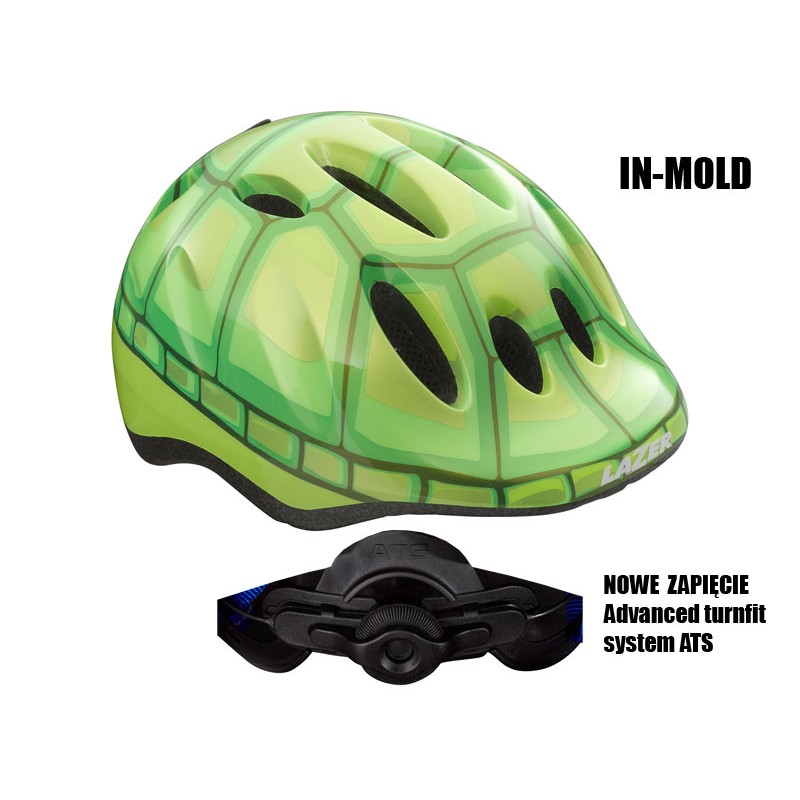 Kask dziecięcy LAZER MAX PLUS M żółw 49-56 cm