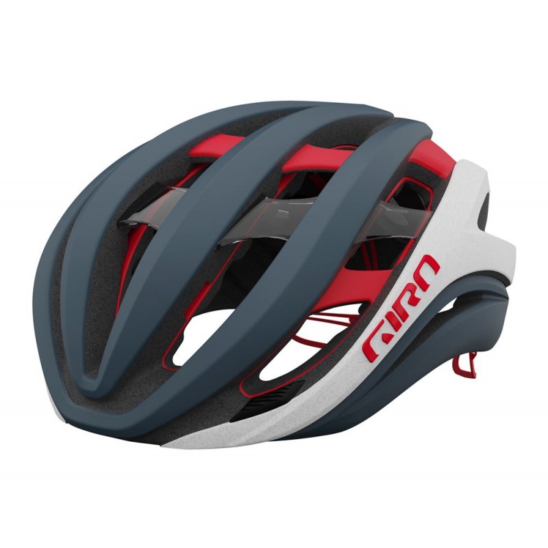 Kask szosowy GIRO AETHER SPHERICAL MIPS matte portaro gray white red