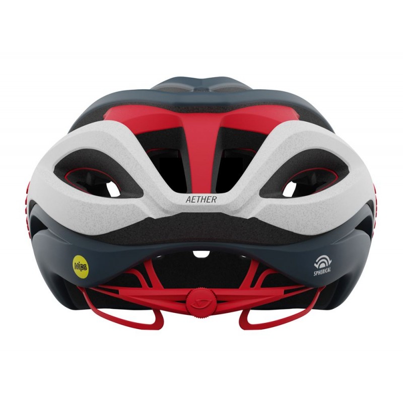 Kask szosowy GIRO AETHER SPHERICAL MIPS matte portaro gray white red