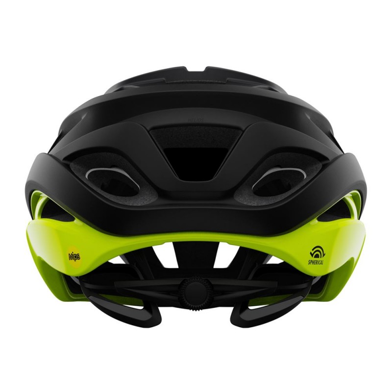 Kask szosowy GIRO HELIOS SPHERICAL MIPS matte black fade highlight yellow