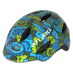 Kask dziecięcy juniorski GIRO SCAMP MIPS blue green creature camo