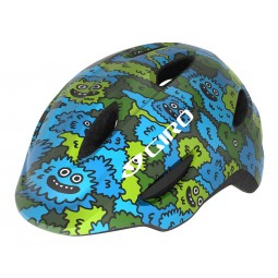 Kask dziecięcy juniorski GIRO SCAMP MIPS blue green creature camo