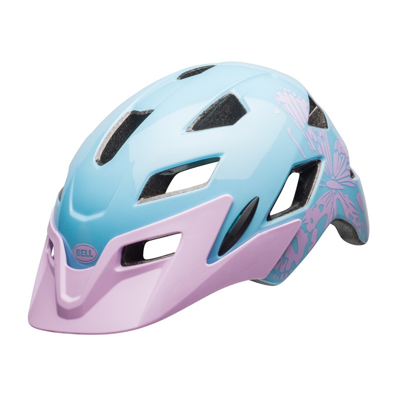 Kask juniorski BELL SIDETRACK gloss lilac flutter roz. Uniwersalny (50–57 cm) (DWZ)