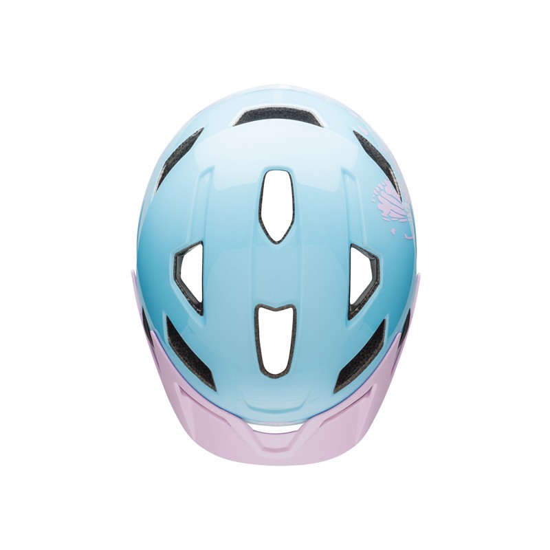 Kask juniorski BELL SIDETRACK gloss lilac flutter roz. Uniwersalny (50–57 cm) (DWZ)