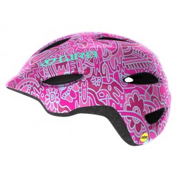 Kask dziecięcy juniorski GIRO SCAMP pink flower land