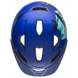 Kask juniorski BELL SIDETRACK t-rex matte blue roz. Uniwersalny (50–57 cm) (DWZ)
