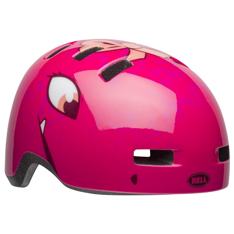 Kask dziecięcy BELL LIL RIPPER eyes gloss berry roz. XS (45–52 cm) (DWZ)