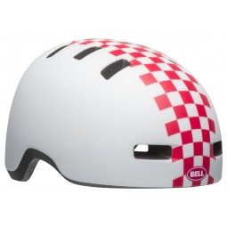 Kask dziecięcy BELL LIL RIPPER checkers matte white pink roz. XS (45–52 cm) (NEW)