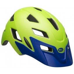 Kask juniorski BELL SIDETRACK matte bright green blue (NEW)