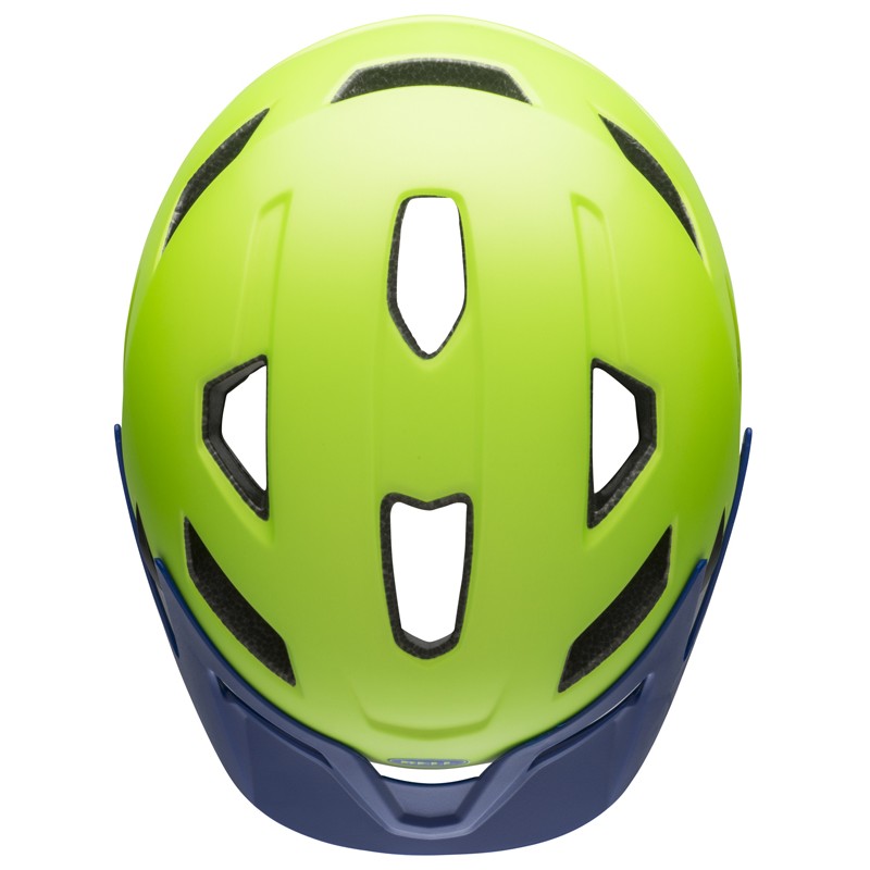 Kask juniorski BELL SIDETRACK matte bright green blue (NEW)