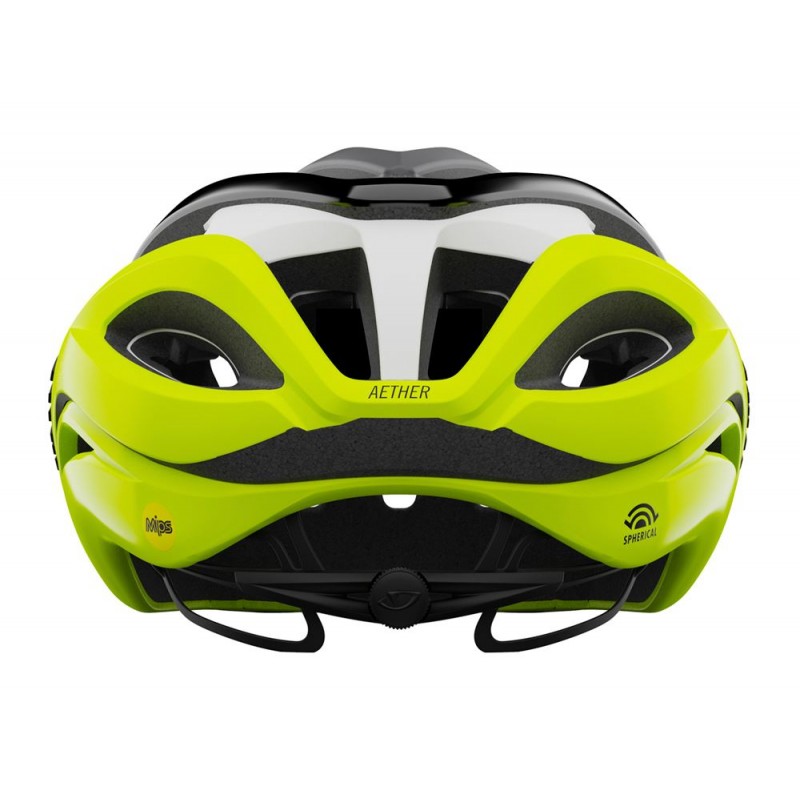 Kask szosowy GIRO AETHER SPHERICAL MIPS matte black fade highlight yellow