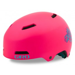 Kask dziecięcy juniorski GIRO DIME FS matte bright pink blossom