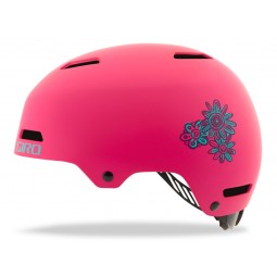 Kask dziecięcy juniorski GIRO DIME FS matte bright pink blossom