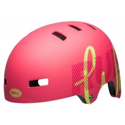 Kask juniorski BELL SPAN matte flamingo pear wild