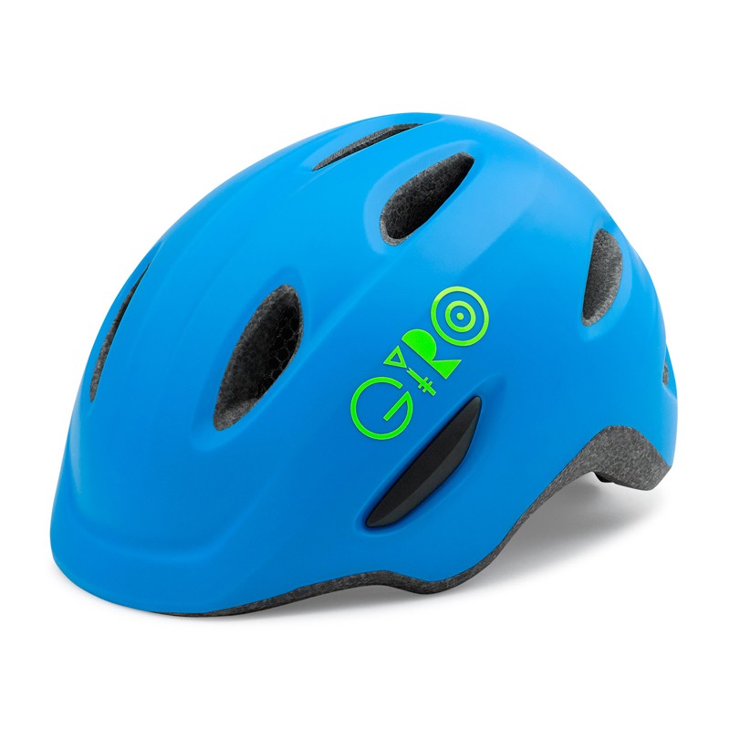Kask dziecięcy juniorski GIRO SCAMP matte blue lime