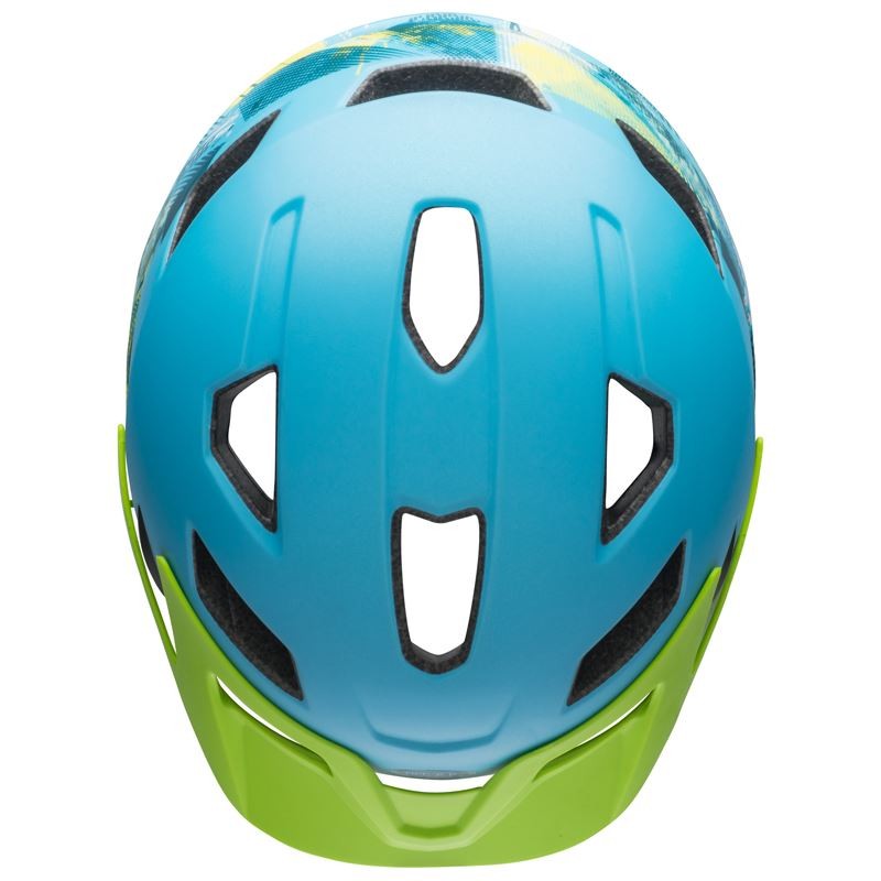 Kask juniorski BELL SIDETRACK gnarly matte bright blue bright green (NEW)