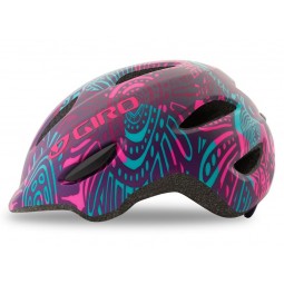 Kask dziecięcy juniorski GIRO SCAMP matte purple blossom