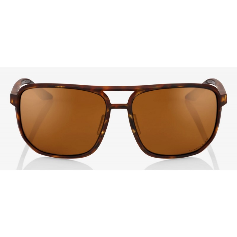 Okulary 100% KONNOR Soft Tact Havana - Bronze PEAKPOLAR Lens (Szkła Polaryzacyjne Brązowe, LT 17%) (NEW)